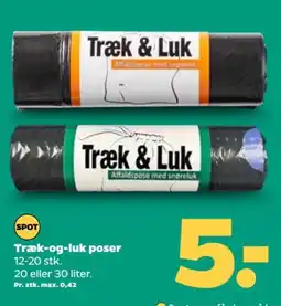 Netto TRÆK -Og-Luk Poser tilbud