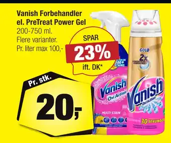 Calle Vanish Forbehandler el. PreTreat Power Gel tilbud