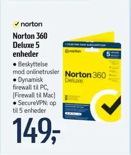 Norton 360 Deluxe 5 enheder