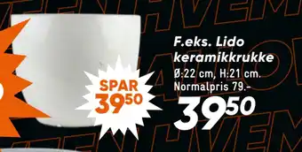 Bilka Lido keramikkrukke tilbud