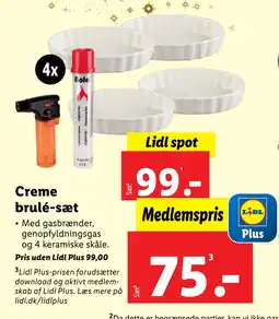 Lidl Creme brulé-sæt tilbud