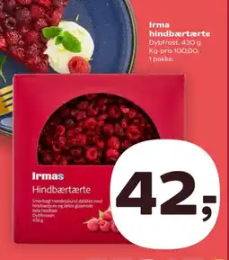 Kvickly IRMA Hindbærtærte tilbud