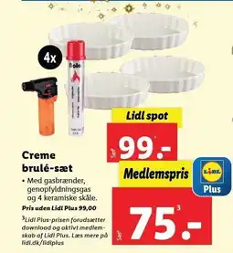 Lidl Creme brulé-sæt tilbud