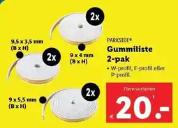 Lidl PARKSIDE Gummiliste 2-pak tilbud
