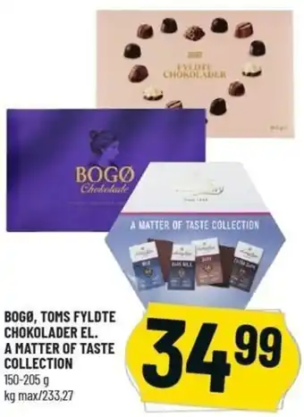Løvbjerg Bogø,Toms Fyldte Chokolader El. A Matter Of Taste Collection 150-205 g tilbud