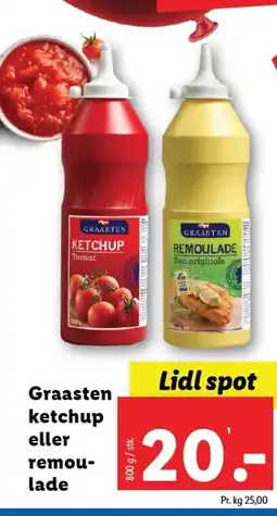 Lidl GRAASTEN ketchup eller Remoulade tilbud