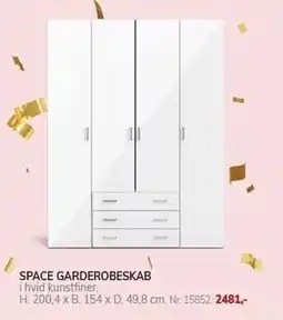 Daells Bolighus SPACE GARDEROBESKAB tilbud