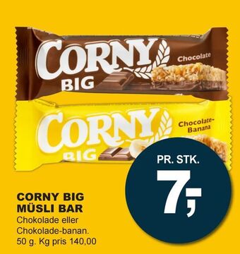 Let-Køb Corny big müsli bar tilbud
