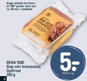 REMA 1000 REMA 1000 Bag-selv leverpostej 250 g tilbud