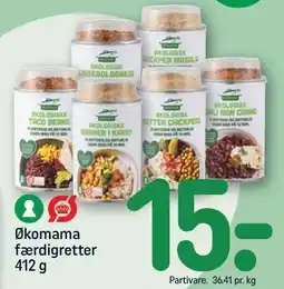 REMA 1000 Økomama færdigretter 412 g tilbud