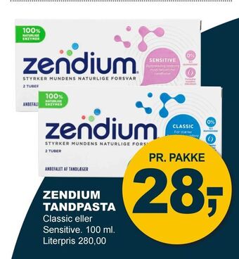 Let-Køb Zendium tandpasta tilbud
