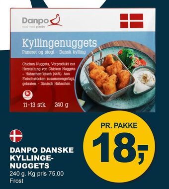 Let-Køb Danpo danske kyllinge- nuggets tilbud