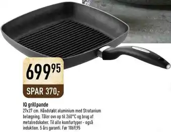 Imerco IQ Grillpande 27x27 cm tilbud
