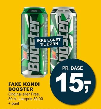 Let-Køb Faxe kondi booster tilbud