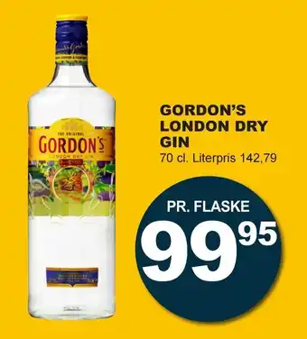 Let-Køb Gordon's london dry gin tilbud
