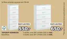 JYSK TAPDRUP KOMMODE tilbud