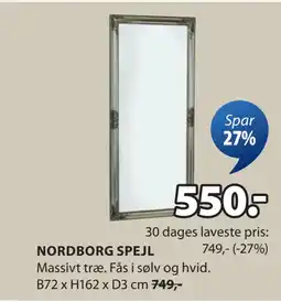 JYSK NORDBORG SPEJL tilbud