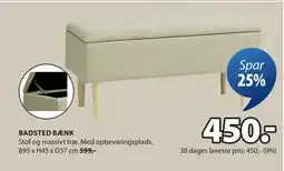 JYSK BADSTED BÆNK tilbud