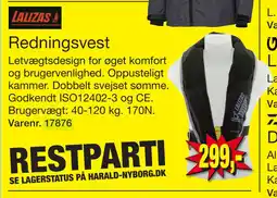 Harald Nyborg Redningsvest tilbud