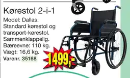 Harald Nyborg Kørestol 2-i-1 tilbud