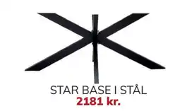 Daells Bolighus STAR BASE I STÅL tilbud