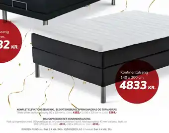 Daells Bolighus DANSKPRODUCERET KONTINENTALSENG tilbud