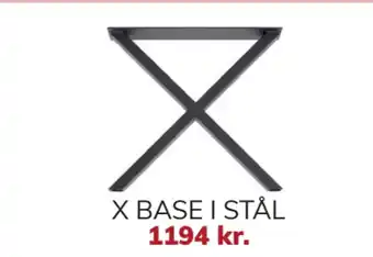 Daells Bolighus X BASE I STÅL tilbud