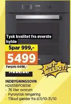Power INDBYGNINGSOVN tilbud
