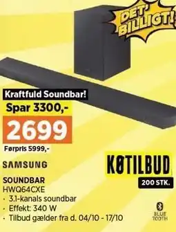 Power SOUNDBAR tilbud