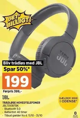 Power TRÅDLØSE HOVEDTELEFONER tilbud