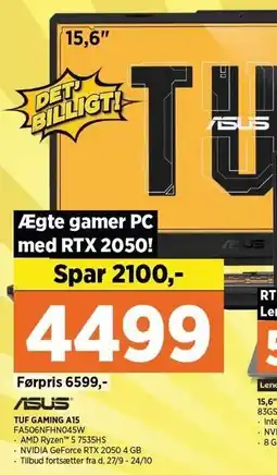 Power TUF GAMING A15 tilbud