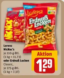 REWE DE LORENZ Nicnac's tilbud