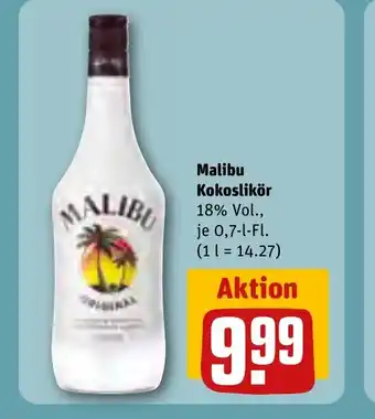 REWE DE MALIBU Kokoslikör tilbud