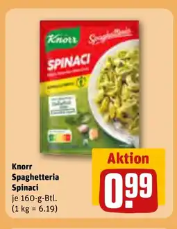 REWE DE Knorr Spaghetteria Spinaci tilbud