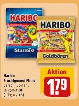 REWE DE Haribo Fruchtgummi Minis tilbud