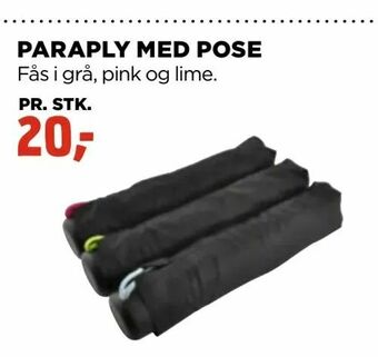 jem & fix Paraply med pose tilbud