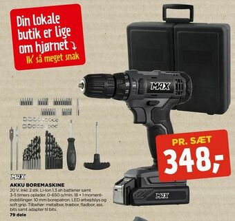 jem & fix Akku boremaskine tilbud