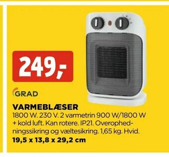 jem & fix Varmeblæser tilbud