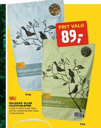 jem & fix Solsikke- eller vildtfuglefrø tilbud
