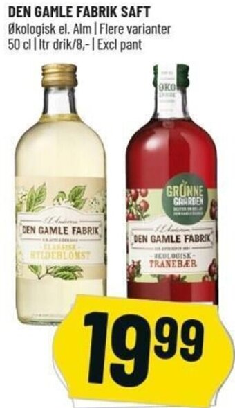 Løvbjerg Den Gamle Fabrik Saft 50 cl tilbud