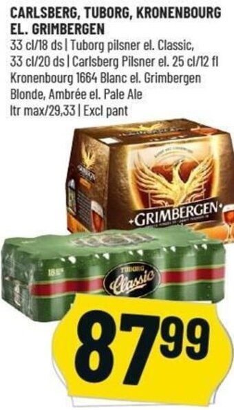 Løvbjerg Carlsberg,Tuborg,Kronenbourg El. Grimbergen tilbud