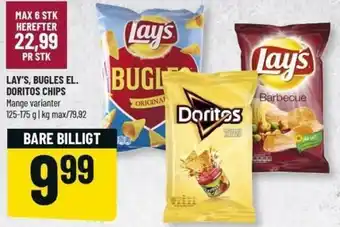 Løvbjerg Lay's Bugles El. Doritos Chips 125-175 g tilbud