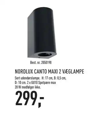 Nordlux canto maxi 2 væglampe