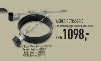 Weber rotisserie