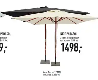 Johannes Fog Nice parasol tilbud