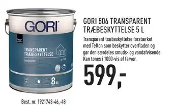 Johannes Fog Gori 506 transparent træbeskyttelse 5 l tilbud