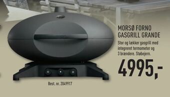 Johannes Fog Morsø forno gasgrill grande tilbud