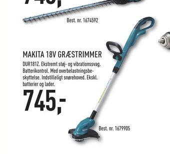 Makita 18v græstrimmer