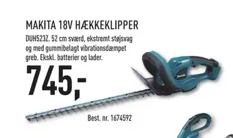 Johannes Fog Makita 18v hækkeklipper tilbud