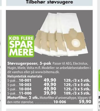 Støvsugerposer, 5-pak